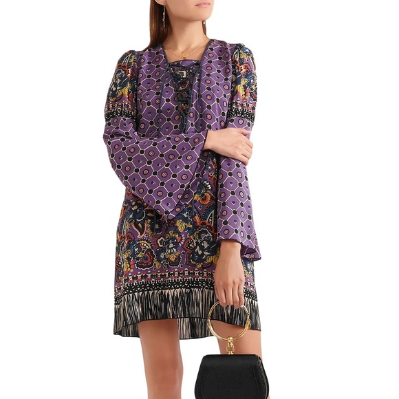 ANNA SUI

Printed silk crepe de chine mini dress - Picture 2 of 3